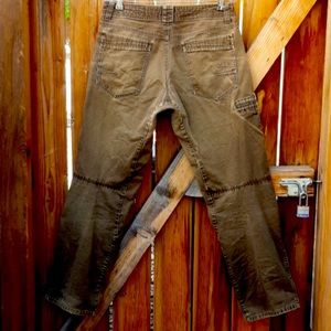 Kuhl outkast mens outdoor hiking dark khaki pants sz 34